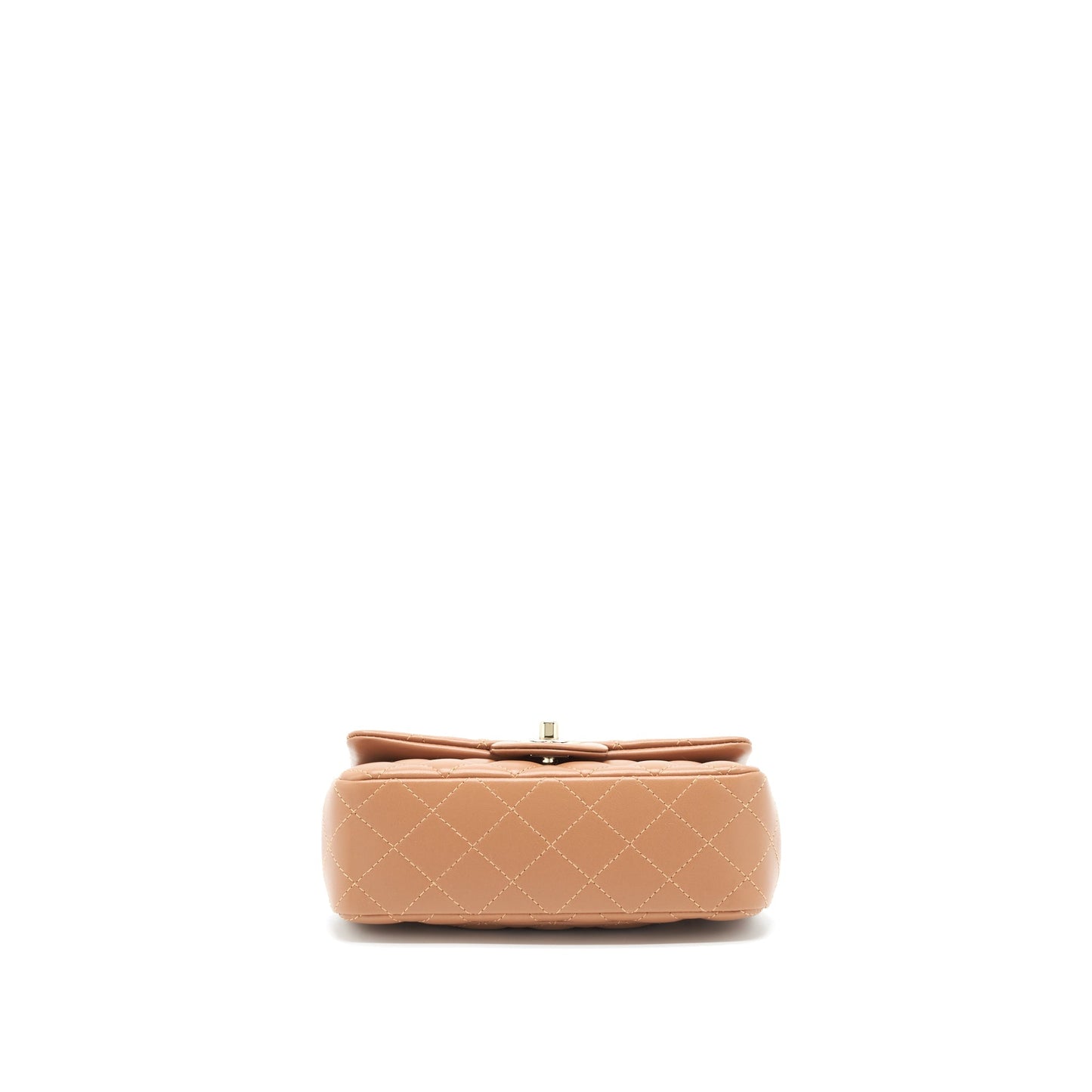 Chanel 22s Mini Rectangular Bag Lambskin Caramel L