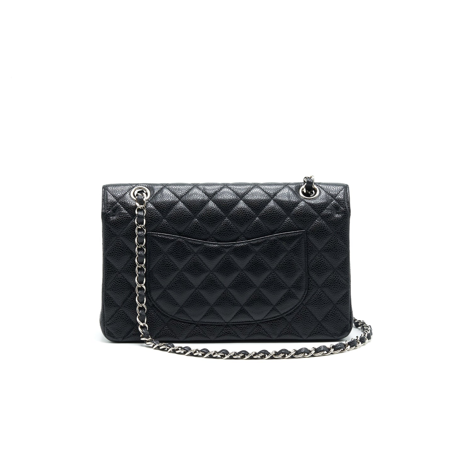 CHANEL MEDIUM CLASSIC DOUBLE FLAP CAVIER SHW Shoulder Bag