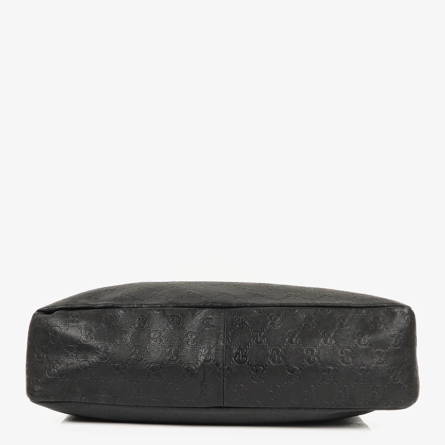 Gucci Black Horsebit Medium Leather Hobo Bag