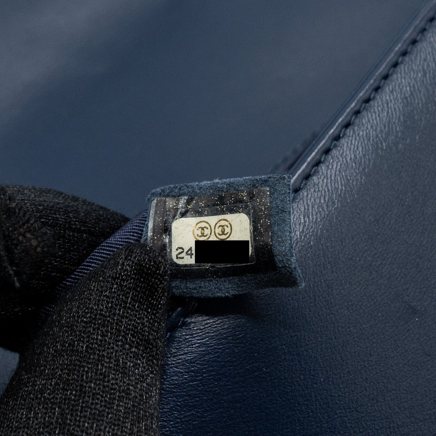 Chanel Medium Boy Bag Lambskin Dark Blue
