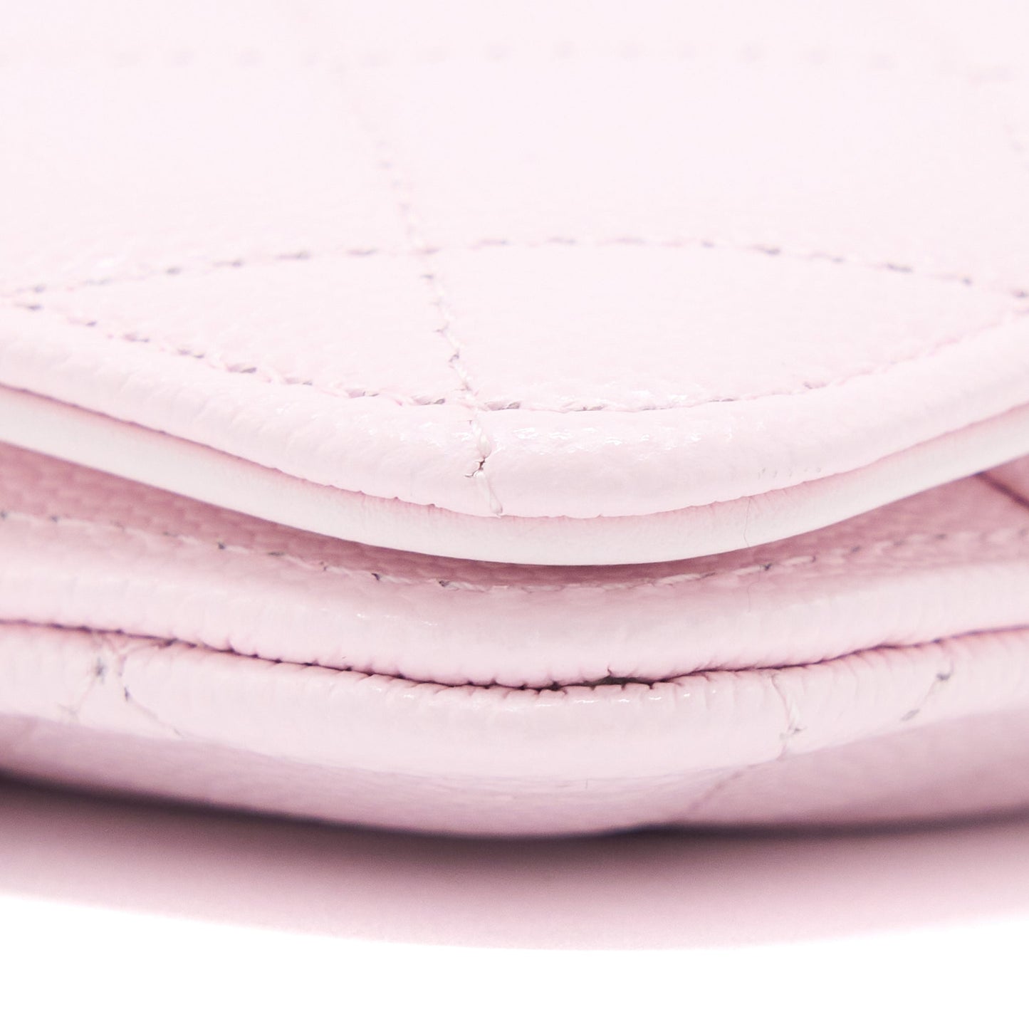 Chanel 2 in 1 Wallet on Chain Caviar Light Pink L