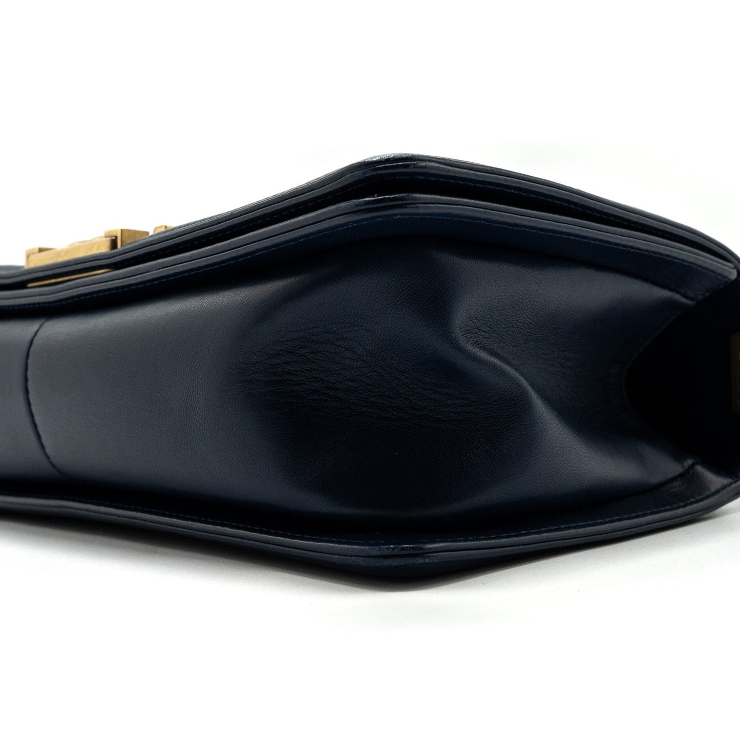 Chanel Medium Boy Bag Lambskin Dark Blue