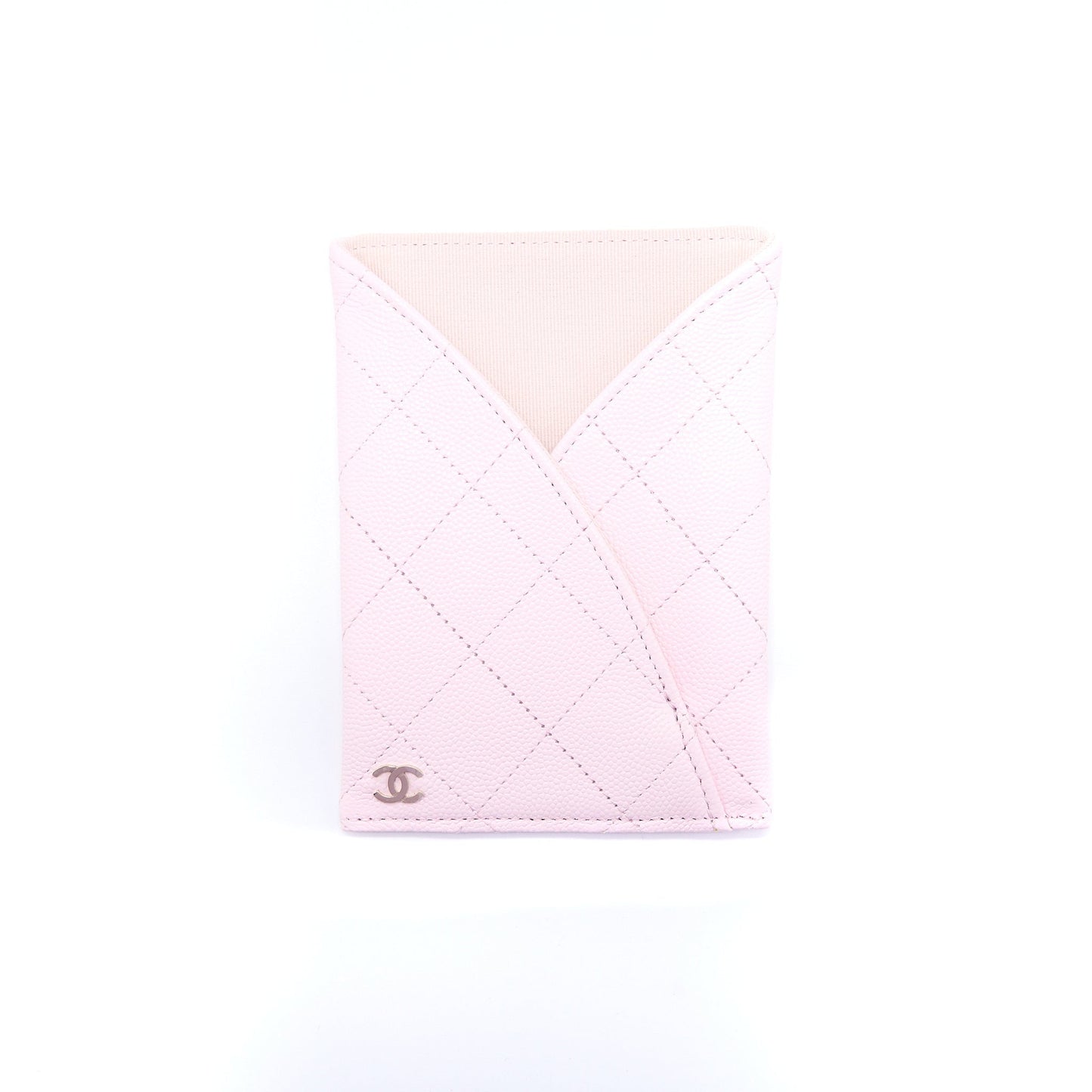 Chanel 2 in 1 Wallet on Chain Caviar Light Pink L