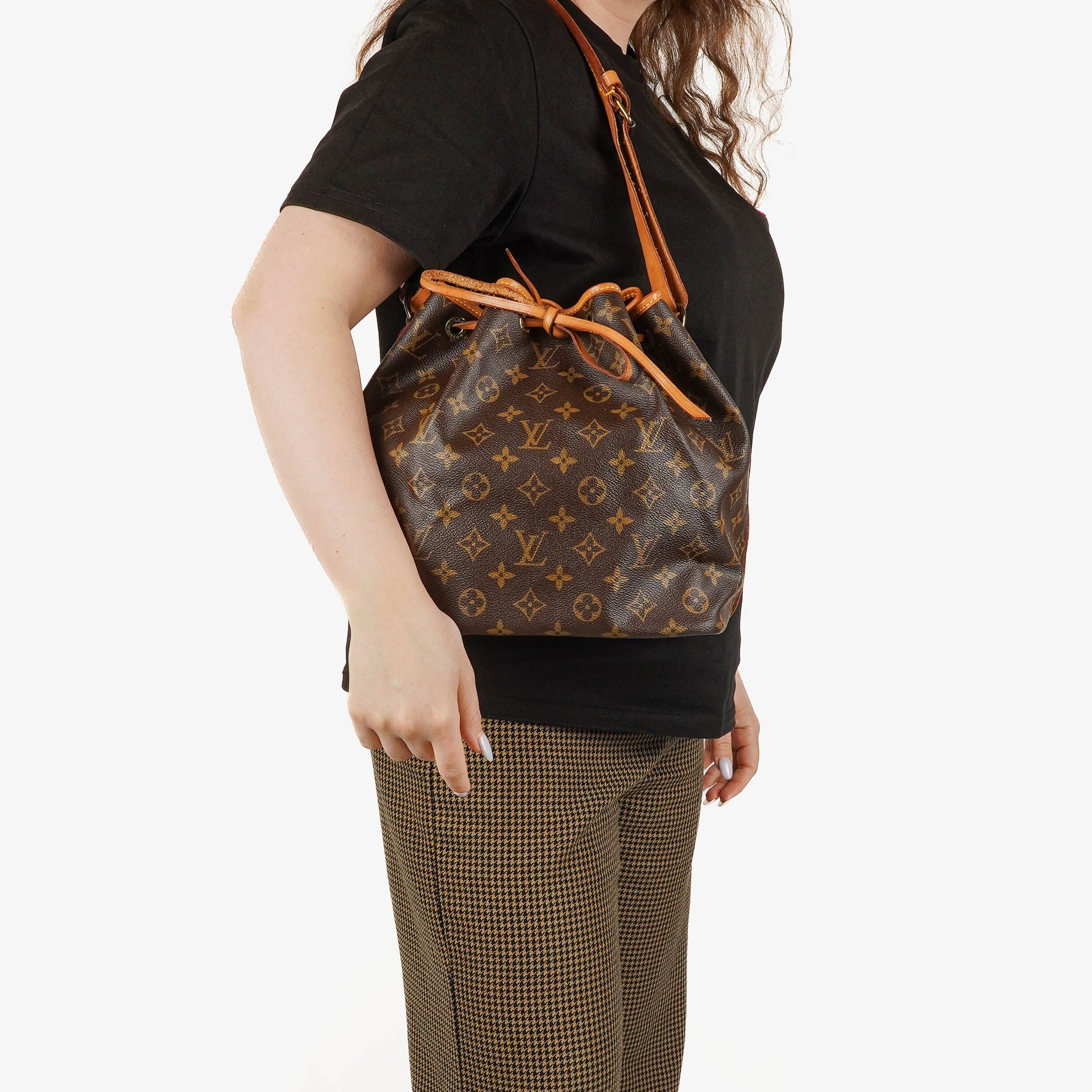 Louis Vuitton Petit Noe Monogram Canvas Shoulder Bag