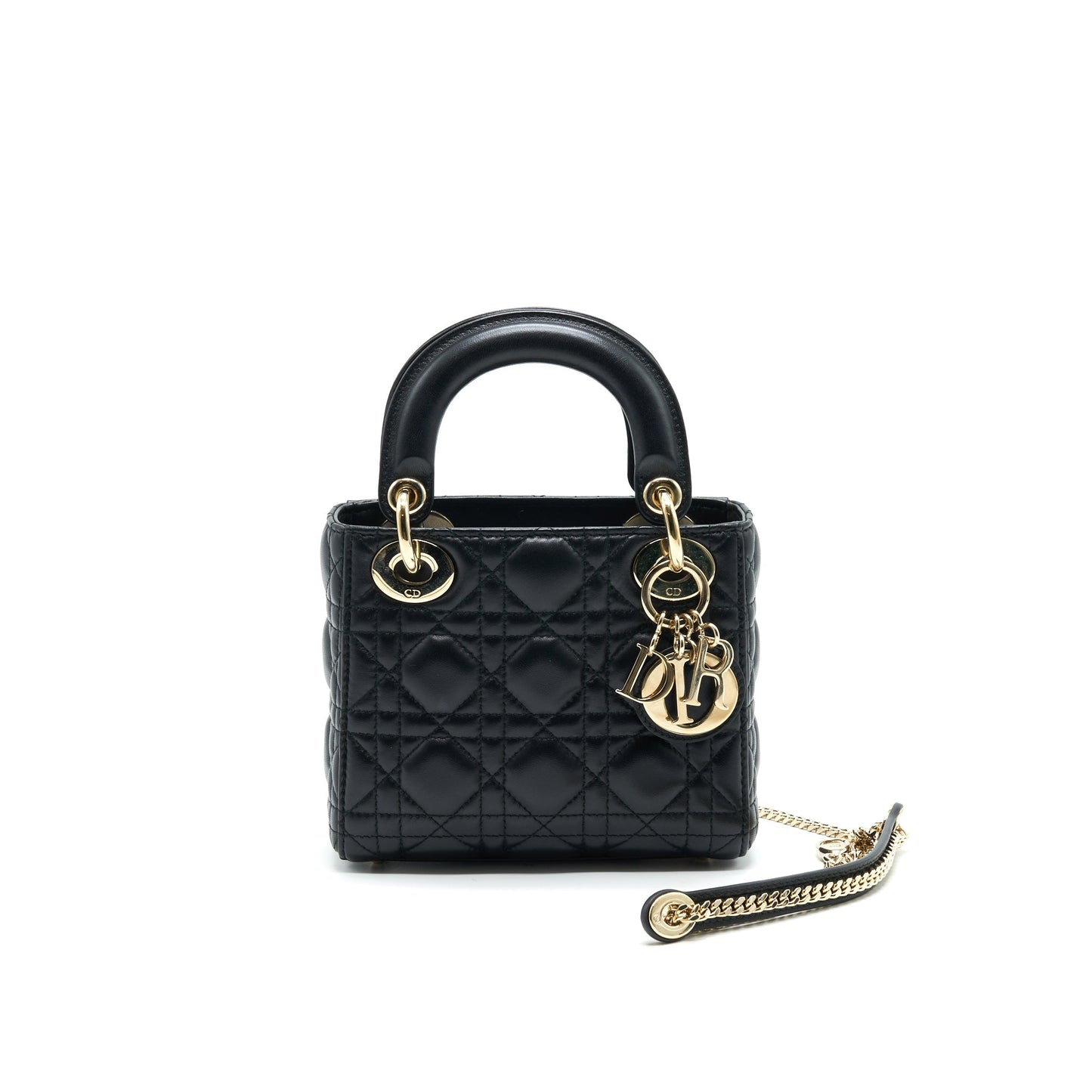 Dior mini Lady Dior Lambskin black with