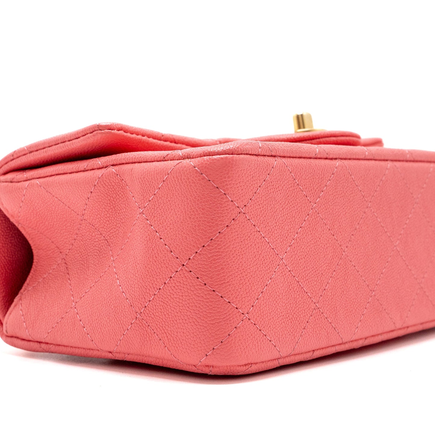 Chanel Top Handle Mini Rectangular Flap Bag Caviar Pink