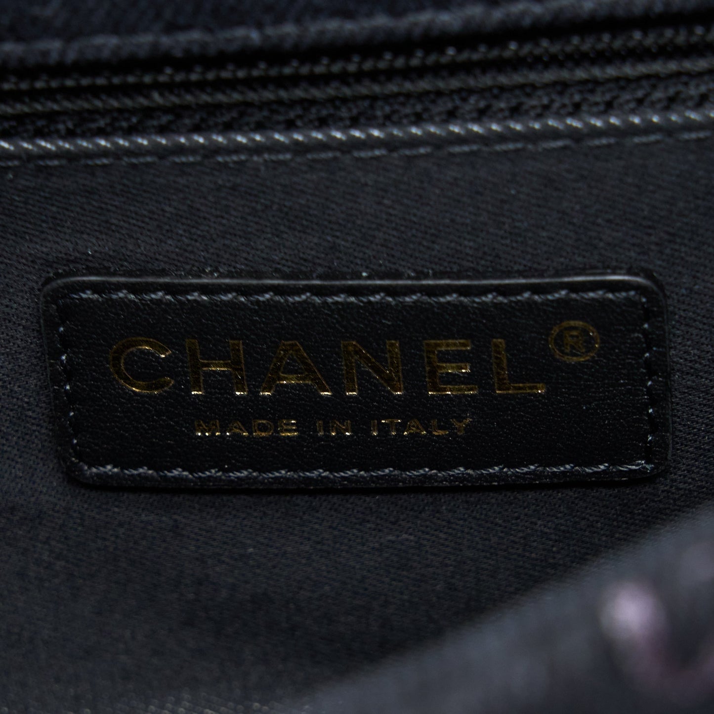Chanel 22P Black Denim Flap Bag Brushed (Microchip)
