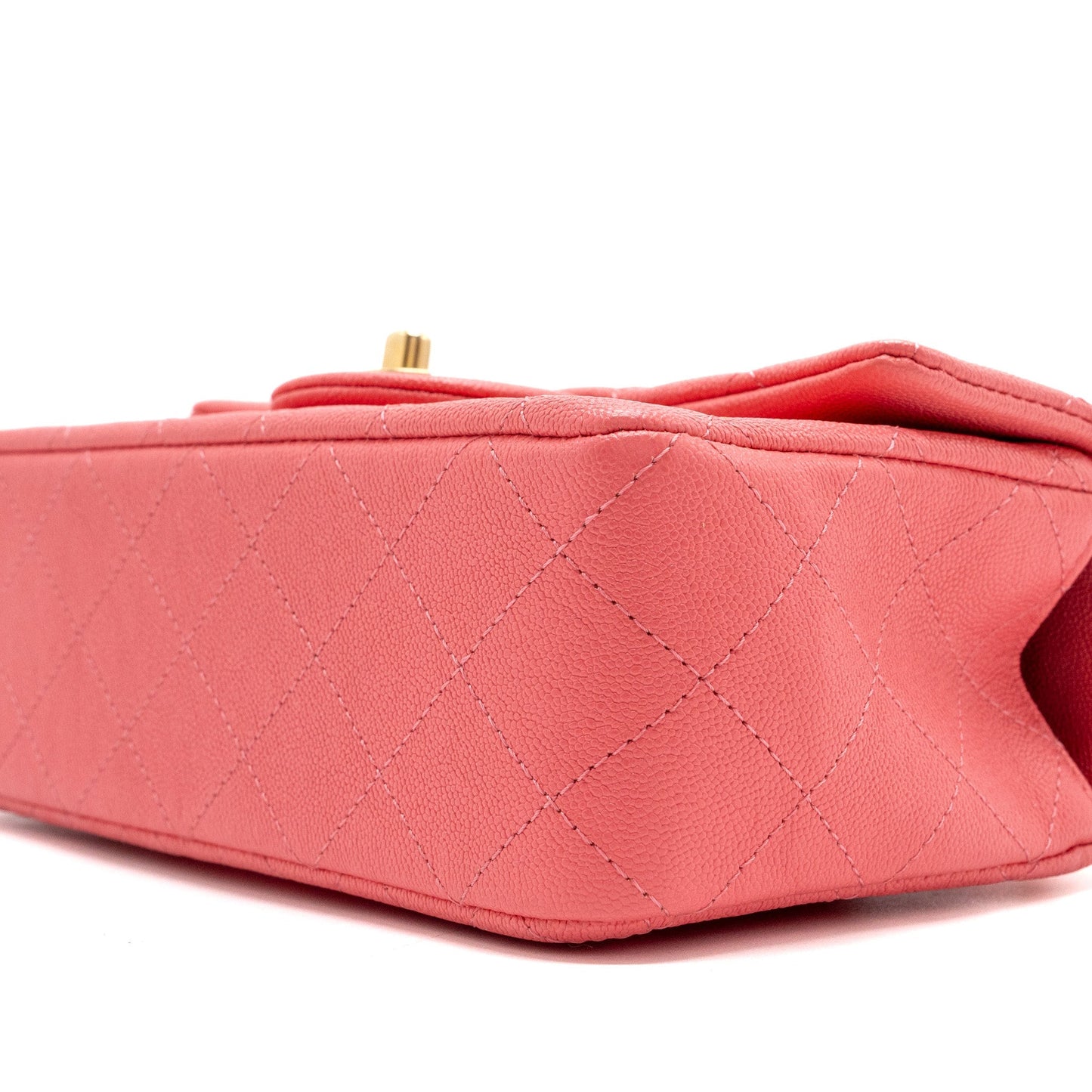 Chanel Top Handle Mini Rectangular Flap Bag Caviar Pink
