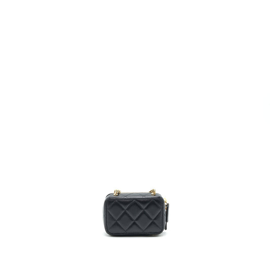 Chanel 21K Mini Clutch With Chain Black