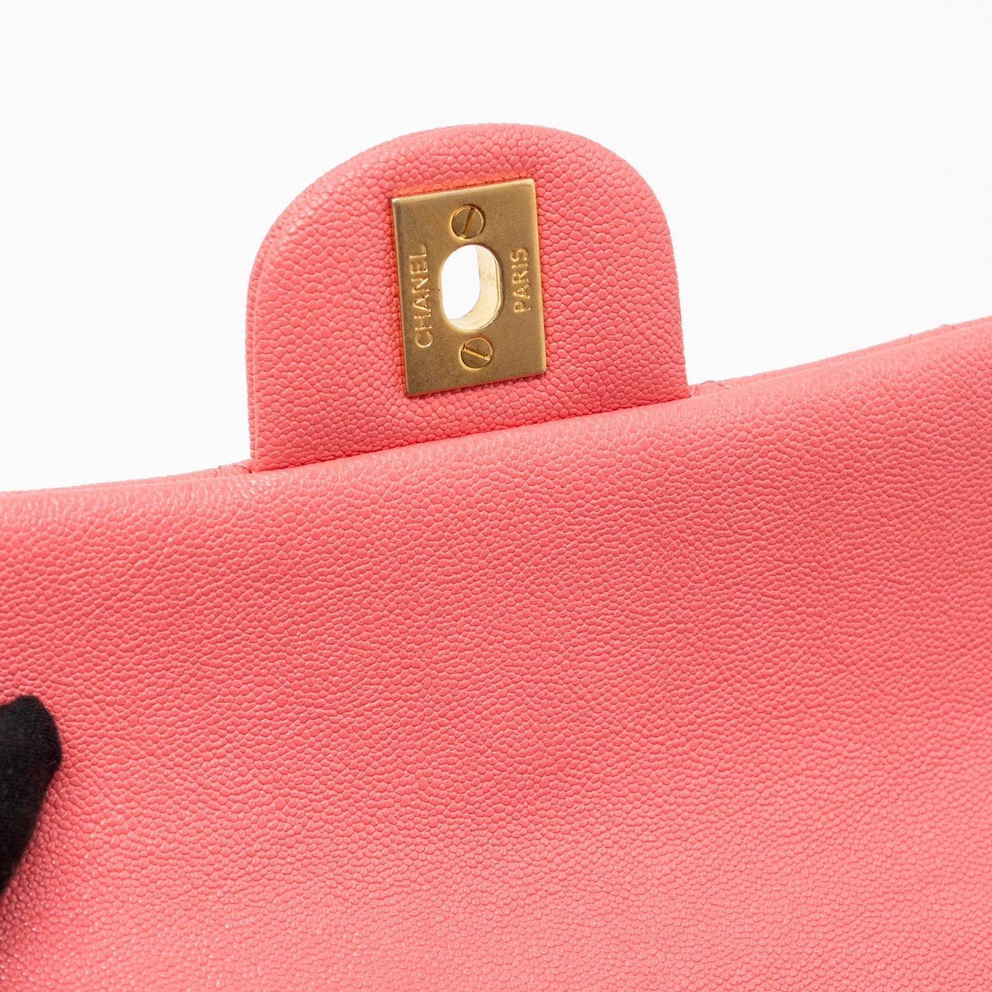Chanel Top Handle Mini Rectangular Flap Bag Caviar Pink
