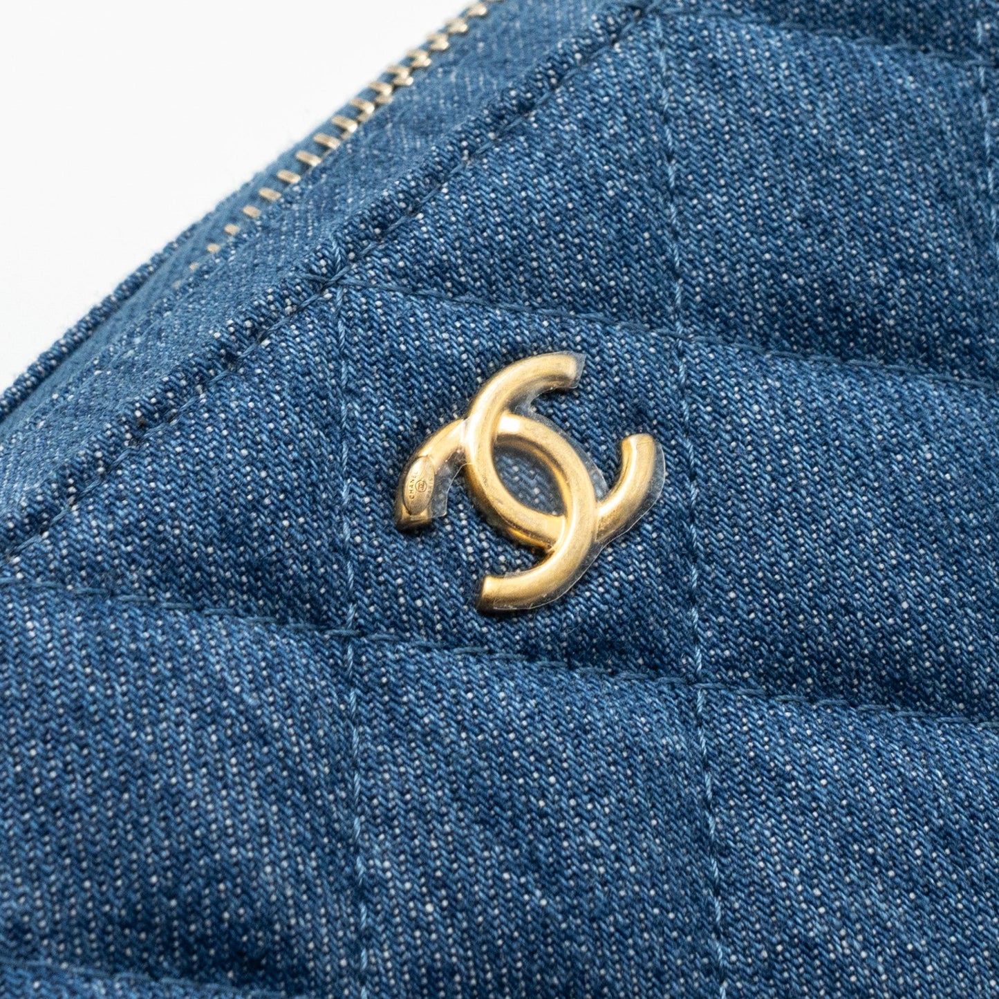 Chanel Pearl Crush Camera Bag Denim Blue