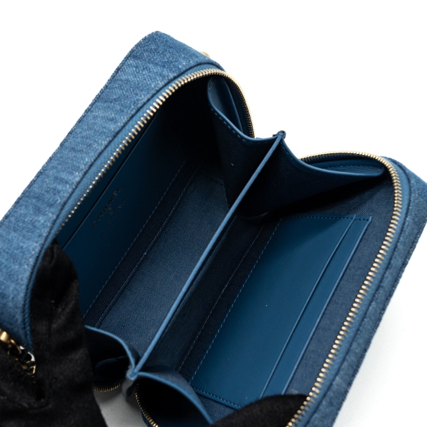 Chanel Pearl Crush Camera Bag Denim Blue