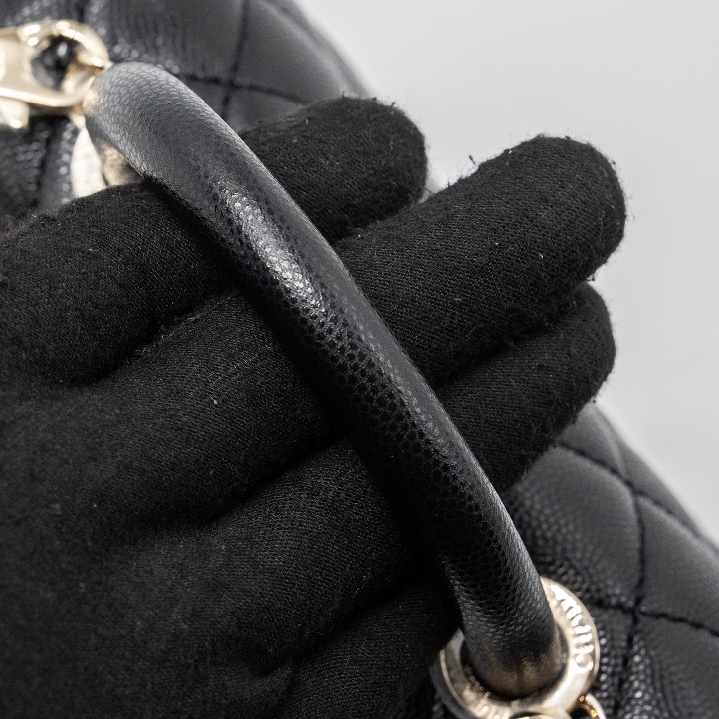 Chanel Coco handle Mini Caviar Black L (Microchip)
