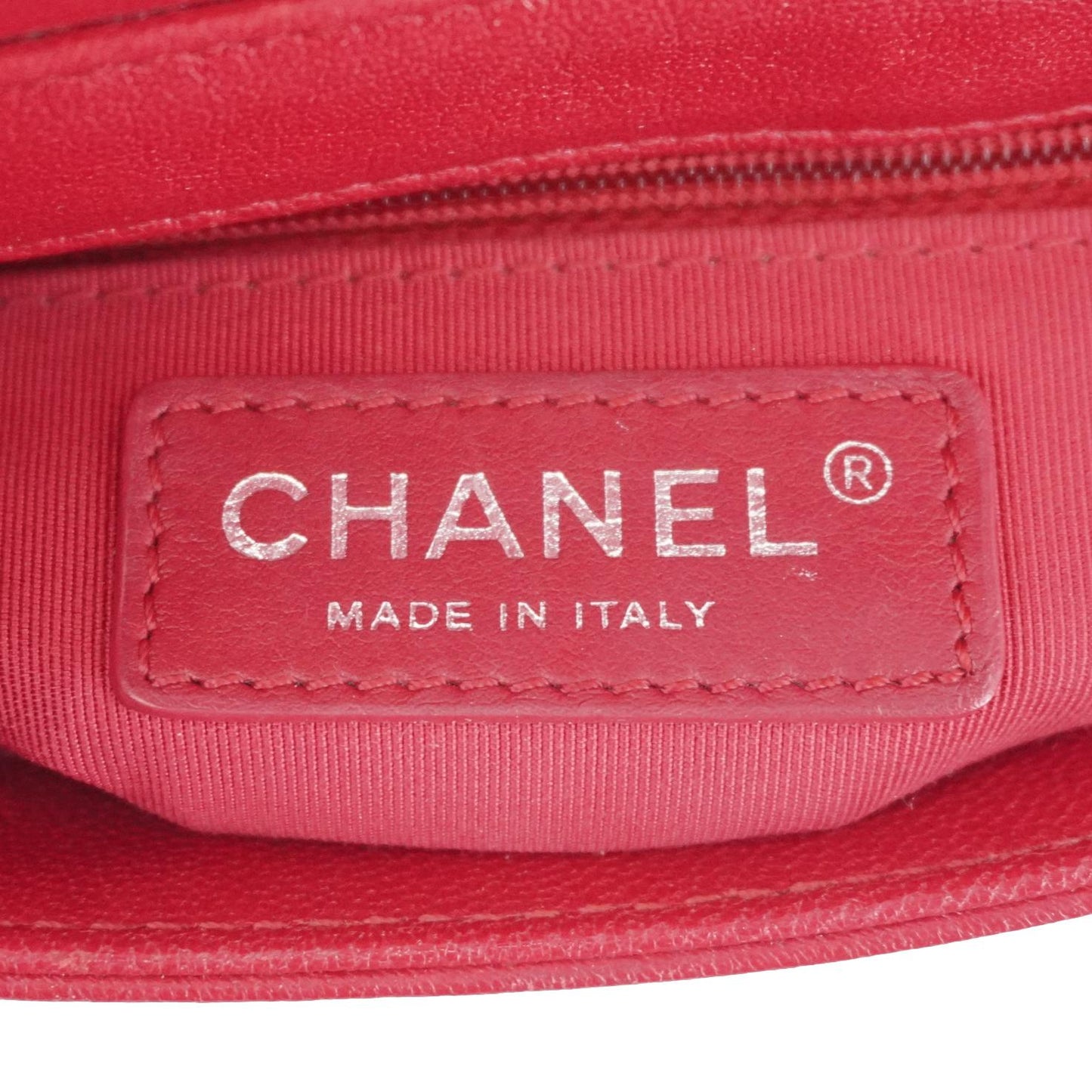 CHANEL Mademoiselle  Flap Sheepskin Leather Crossbody Bag Pink