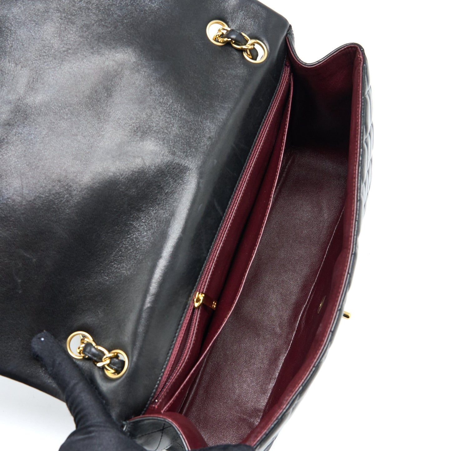 Chanel Maxi Single Flap Bag Lambskin Black