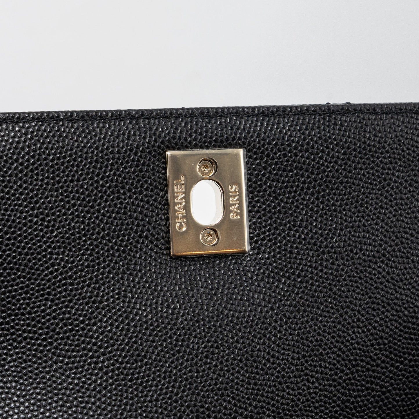 Chanel Coco handle Mini Caviar Black L (Microchip)
