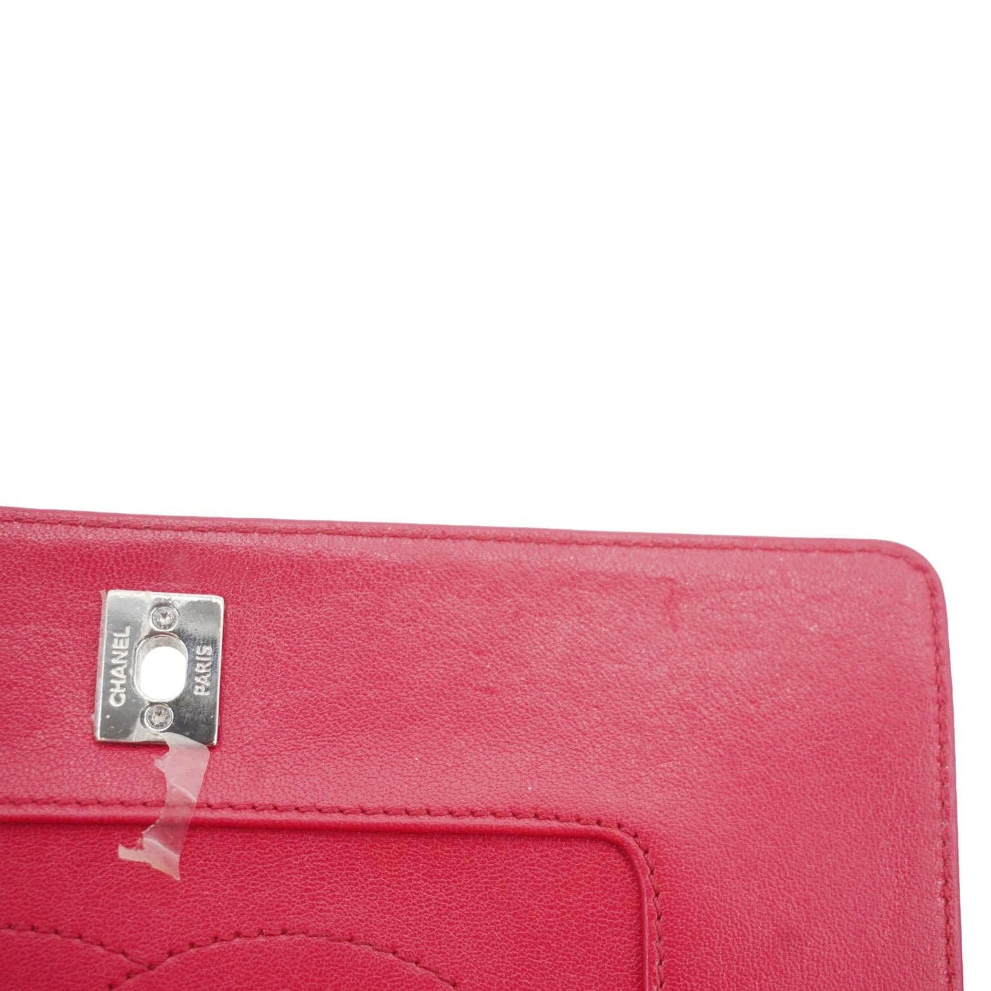 CHANEL Mademoiselle  Flap Sheepskin Leather Crossbody Bag Pink