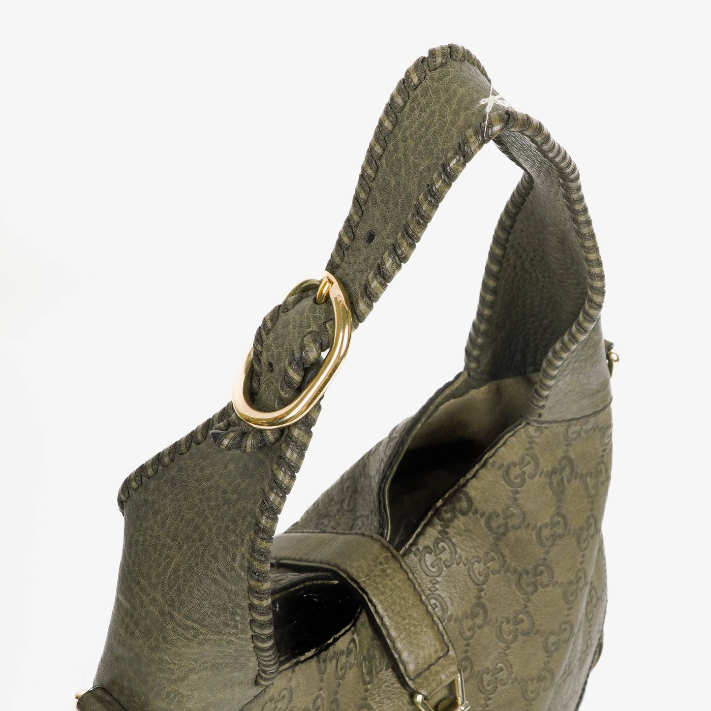 Gucci Jackie Leather Bamboo Tassel Hobo Bag
