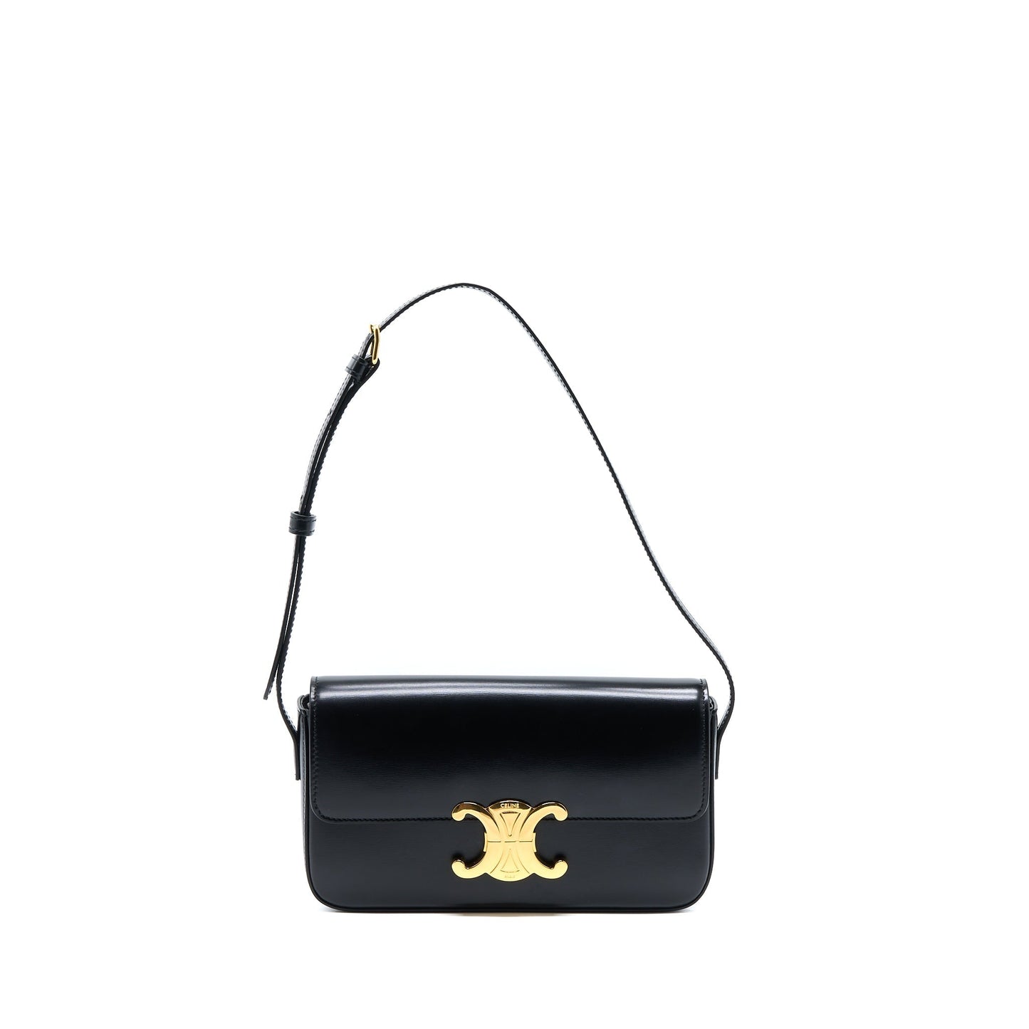 Celine Triomphe Mini Purse Calfskin Black