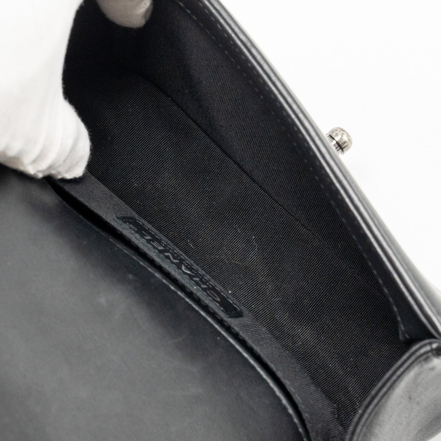 Chanel Small Boy Bag Lambskin Black Ruthenium