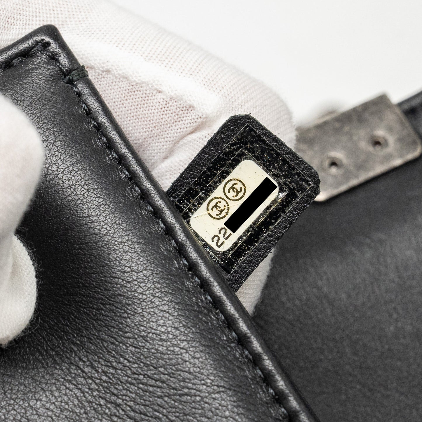 Chanel Small Boy Bag Lambskin Black Ruthenium
