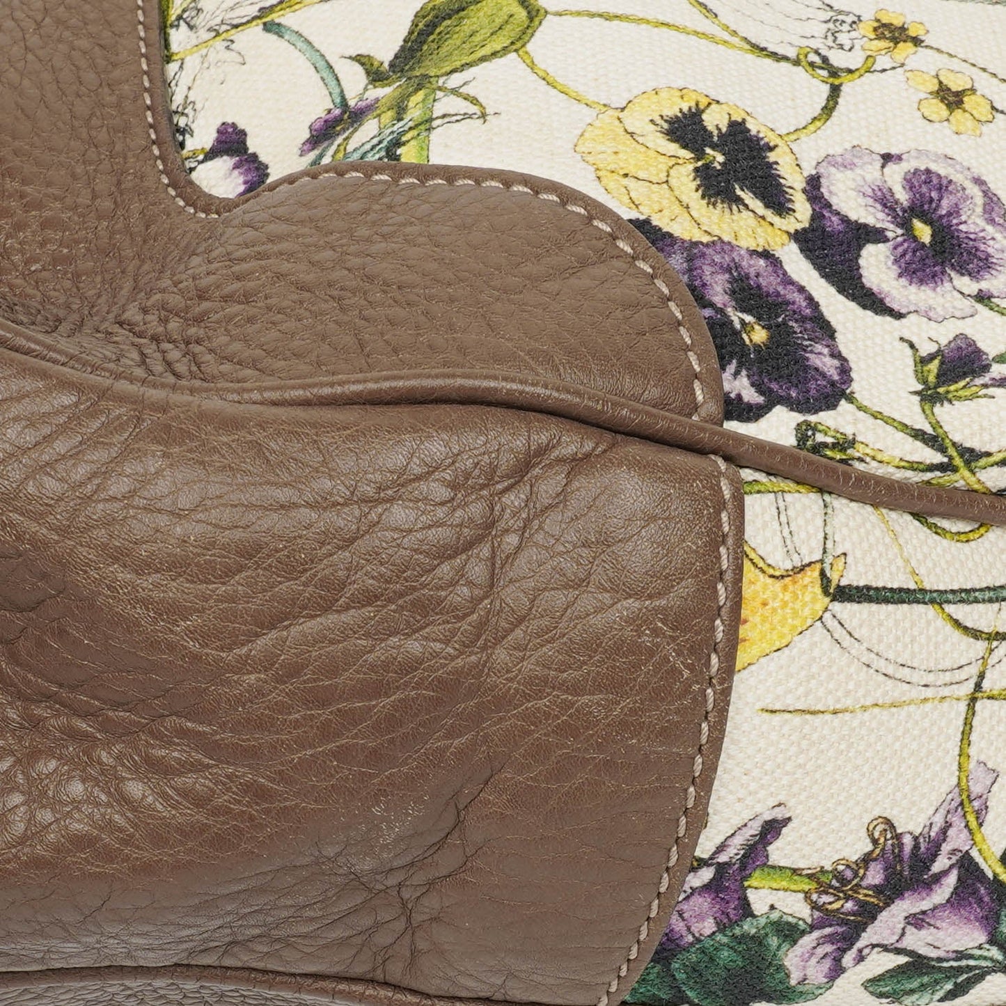 Gucci Bamboo Flora Diana Tote Bag