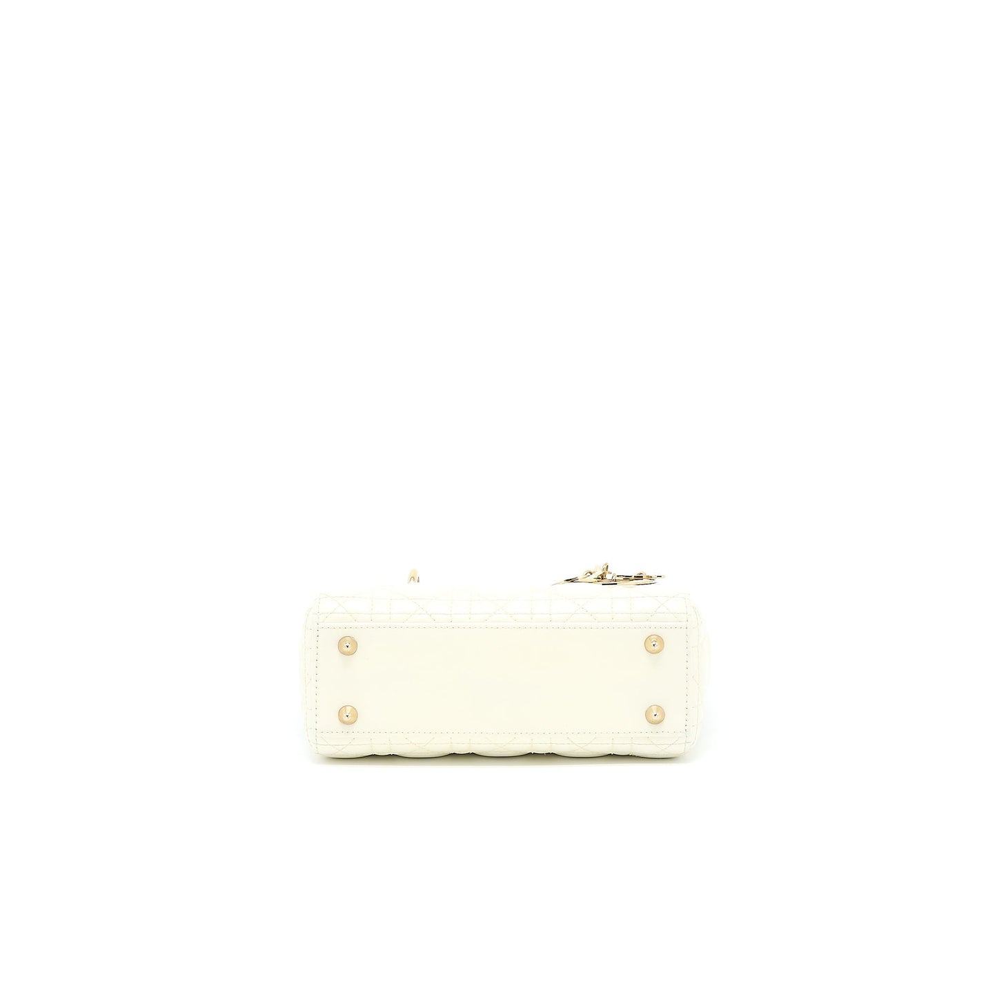 Dior Small Lady Dior My ABCdior Purse Lambskin White