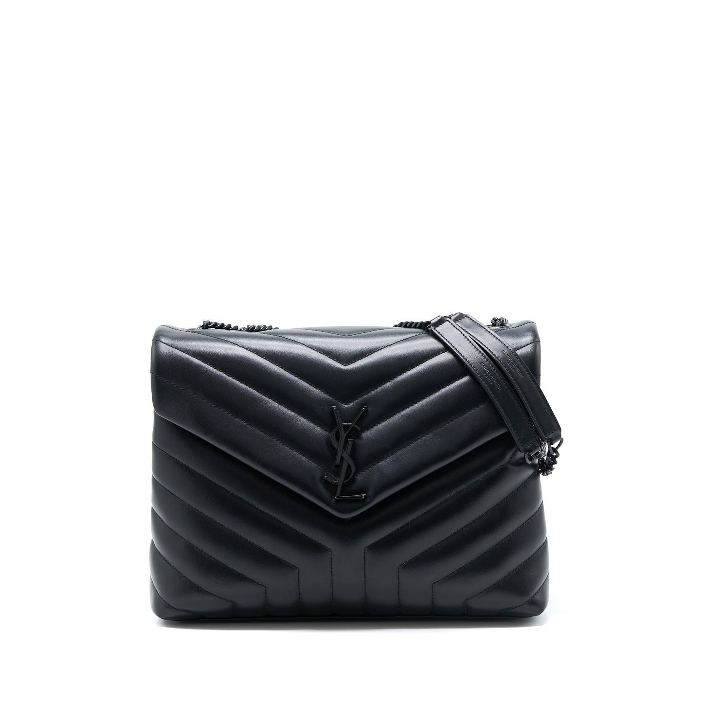 Saint Laurent / Medium LouLou Mini Purse Calfskin Black with Black Hardware