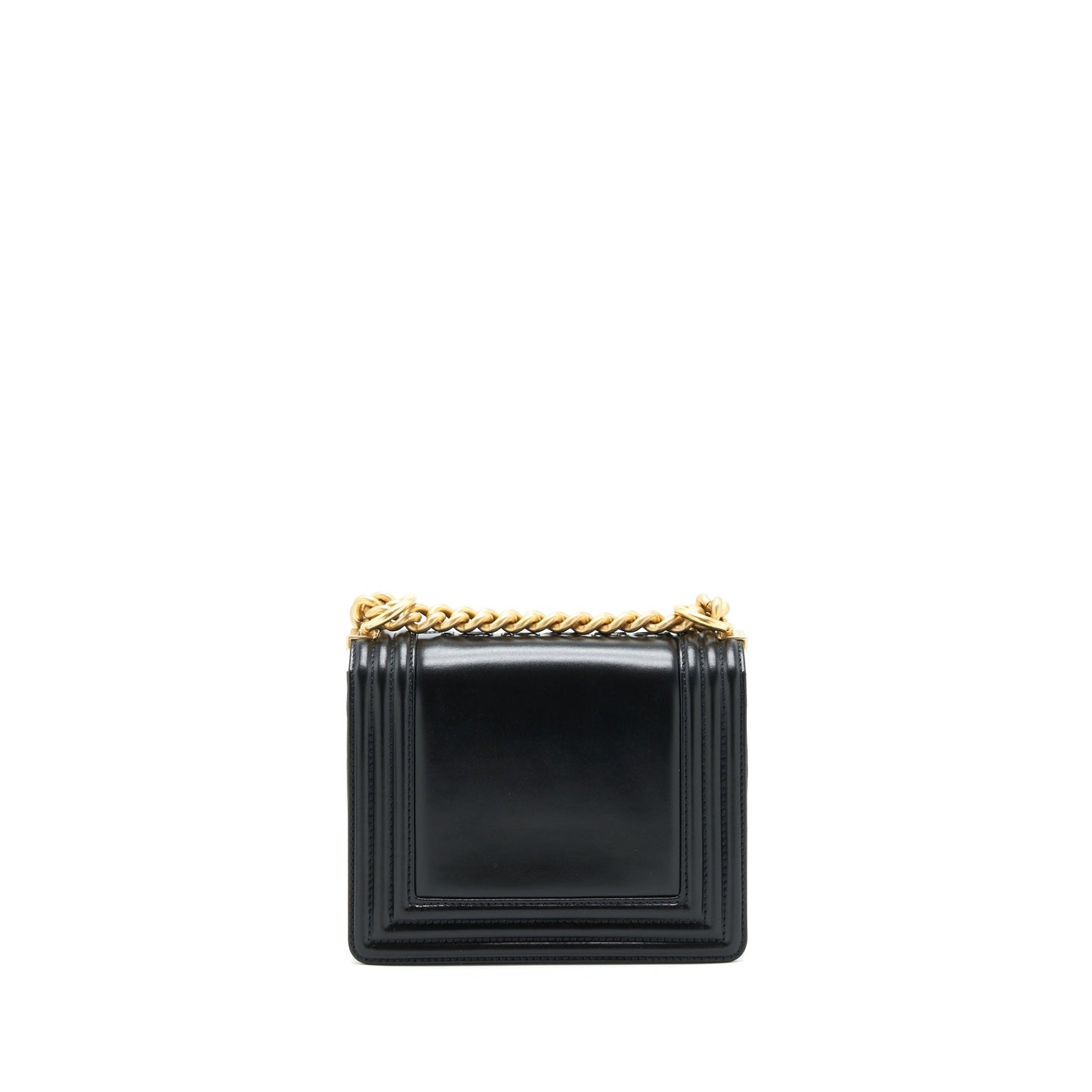 Chanel 22P Mini Boy chain handbag Calfskin black