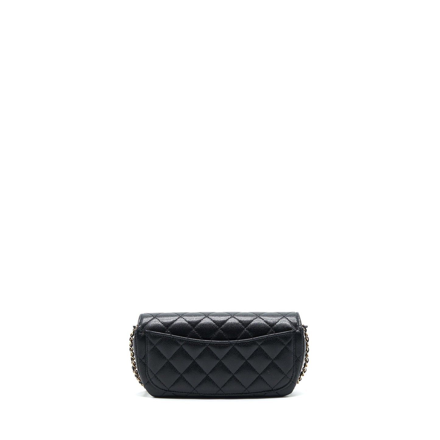 Chanel mini Glass case bag caviar black L