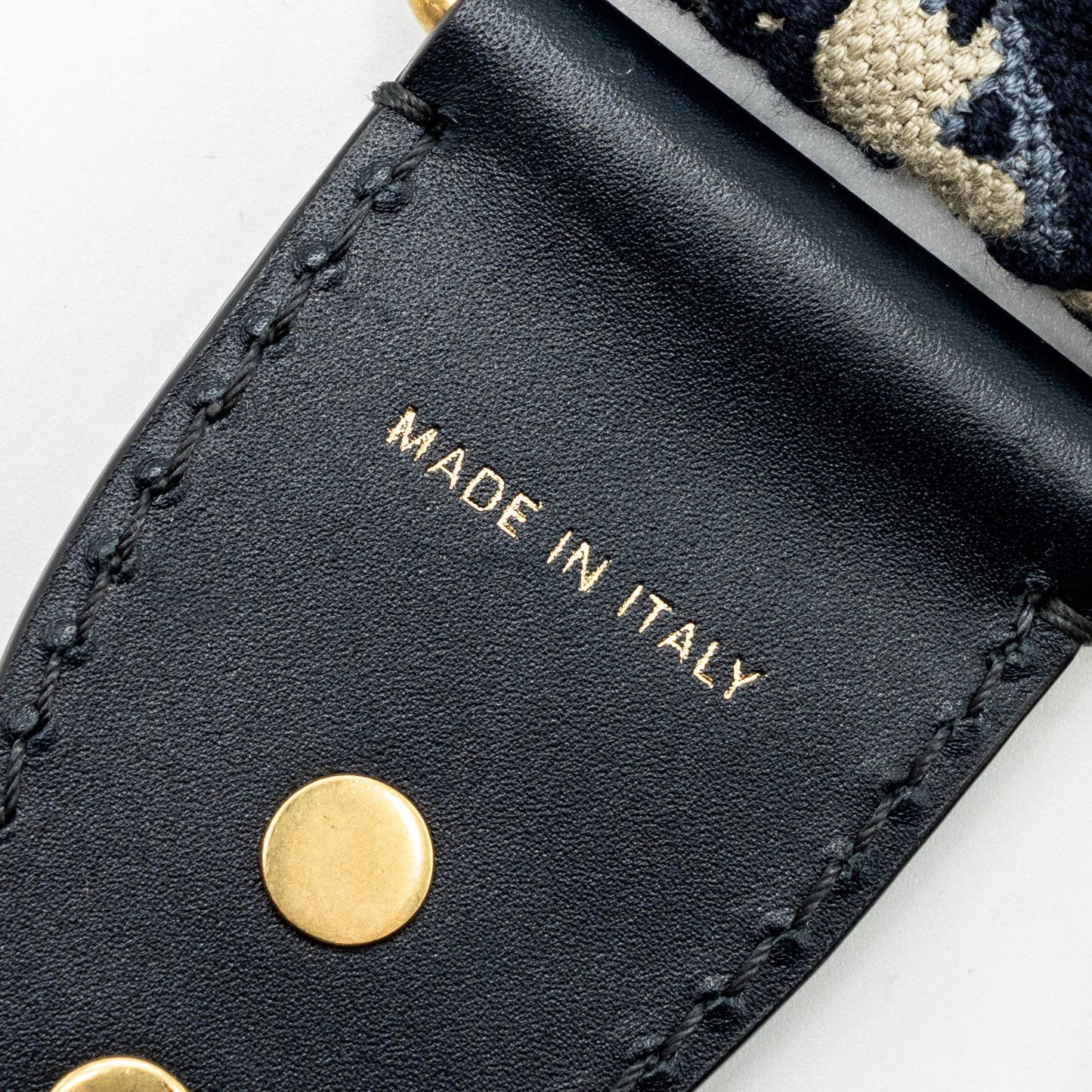Dior Wide Shoulder Strap Blue Dior Oblique Jacquard