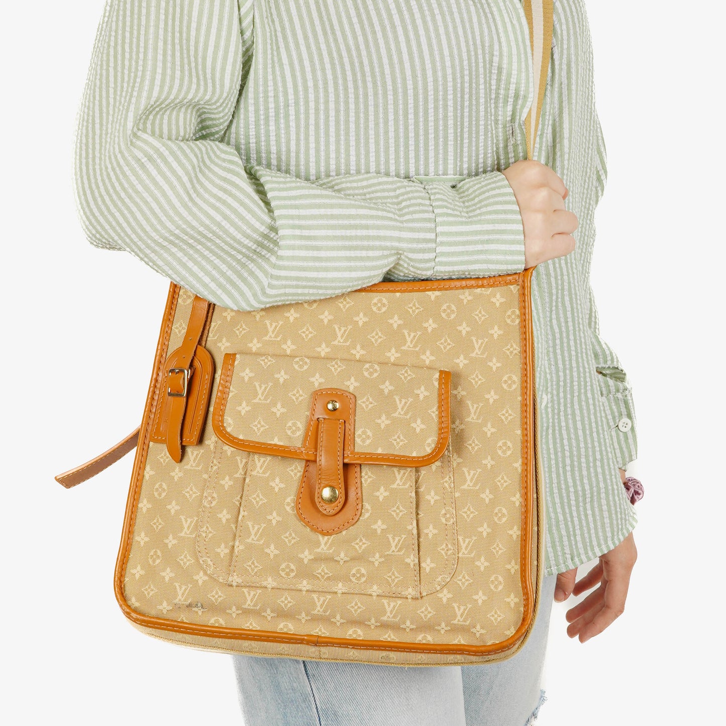 Louis Vuitton Besace Mary Kate Mini Monogram Beige Shoulder Bag