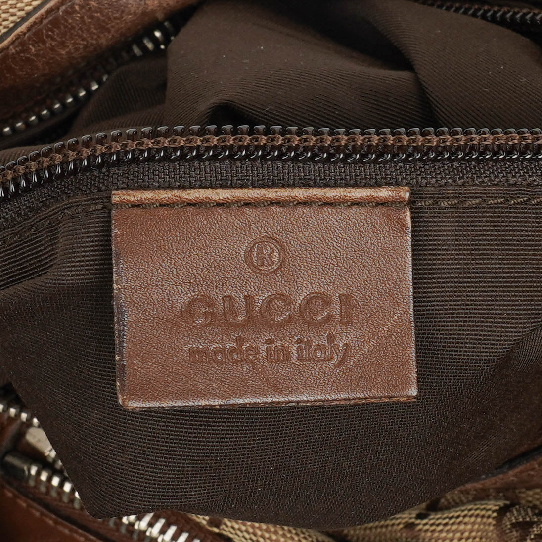 Gucci Brown Monogram Canvas Handbag