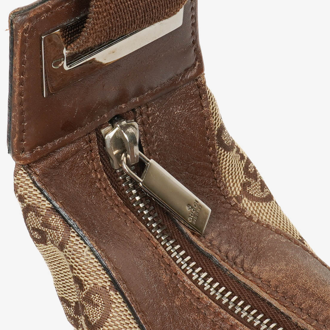 Gucci Brown Monogram Canvas Handbag