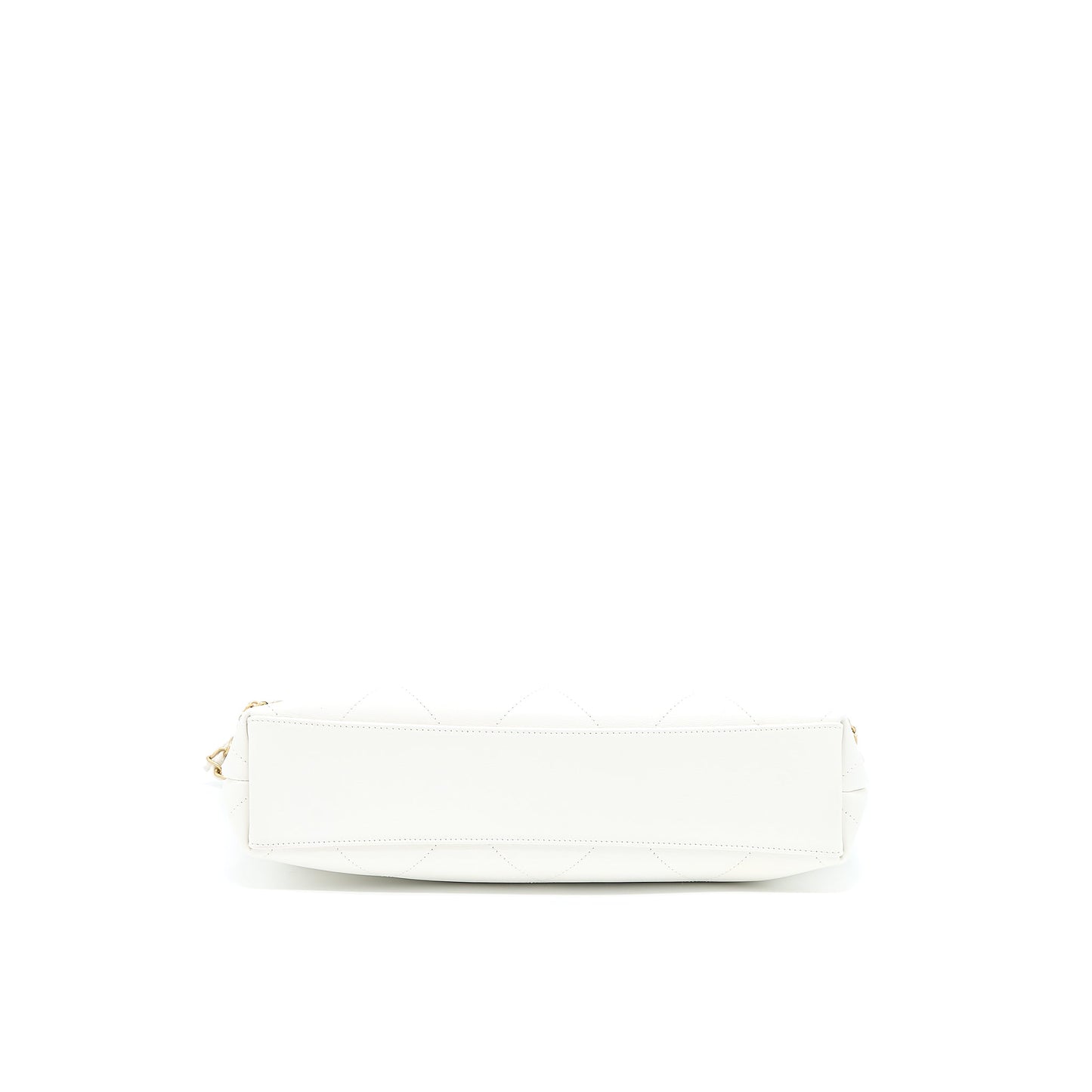 Chanel Tote Bag Quilted Calfskin White Brushed