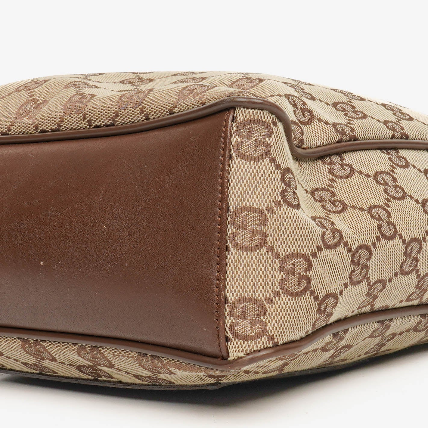 Gucci Brown Monogram Canvas Handbag