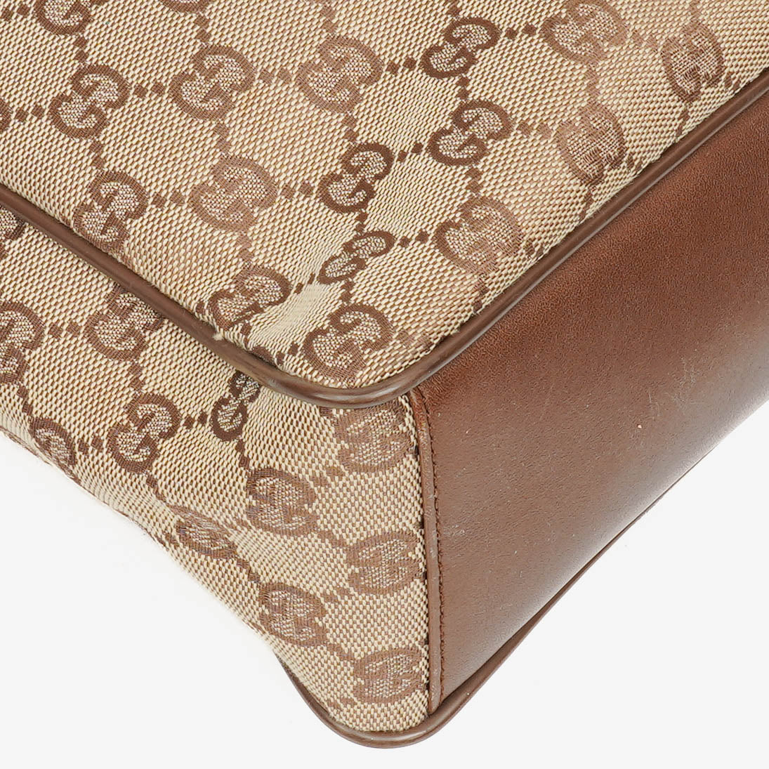 Gucci Brown Monogram Canvas Handbag