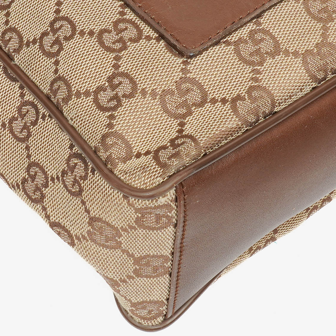 Gucci Brown Monogram Canvas Handbag
