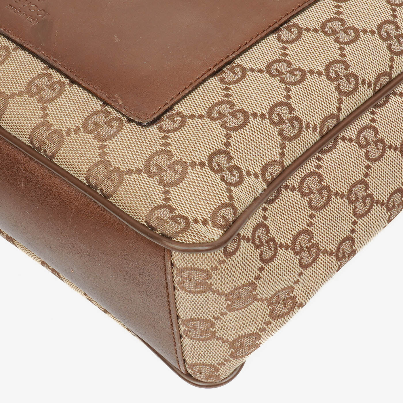 Gucci Brown Monogram Canvas Handbag