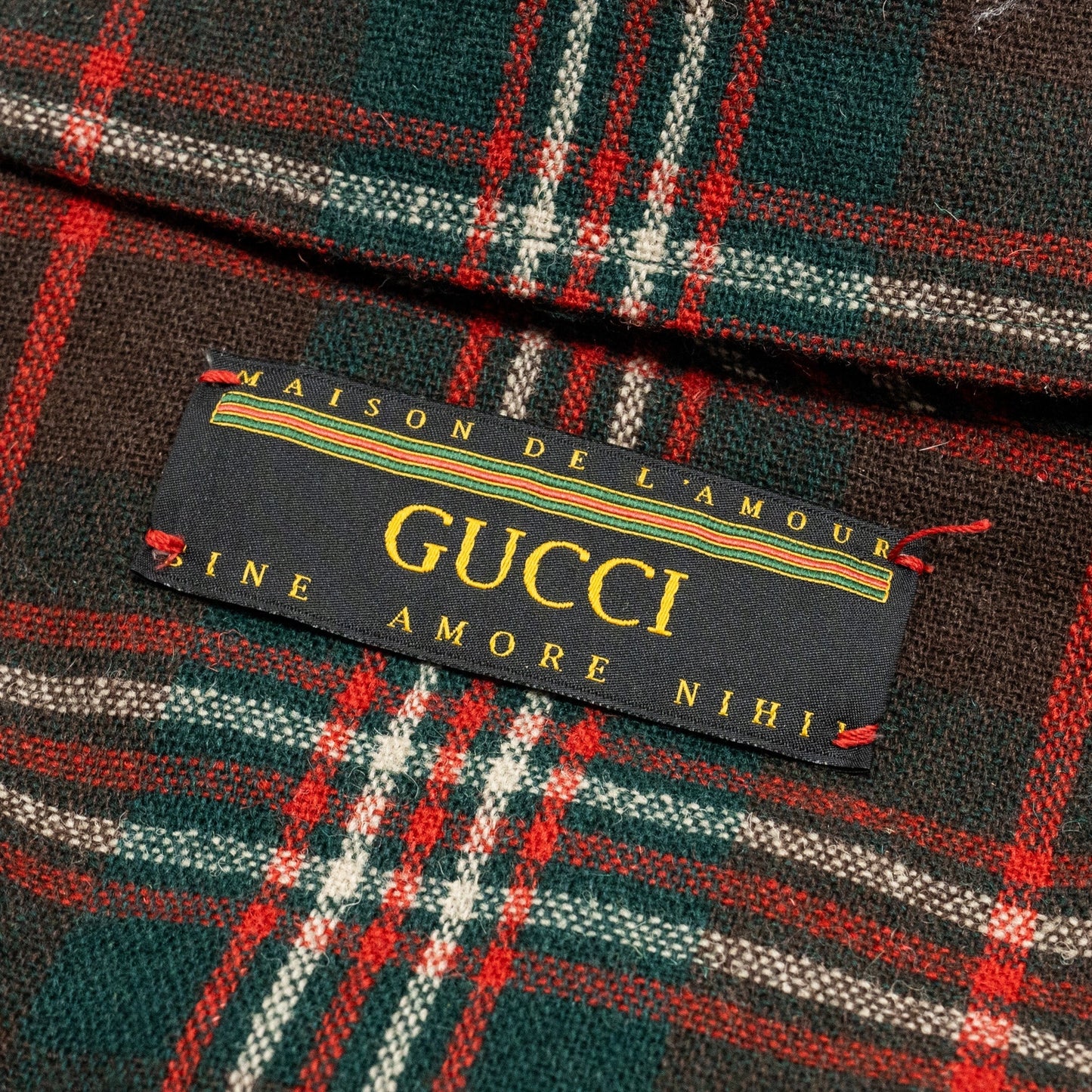 GUCCI Size 46 Men?s Checked Wool Jacket Multicolour