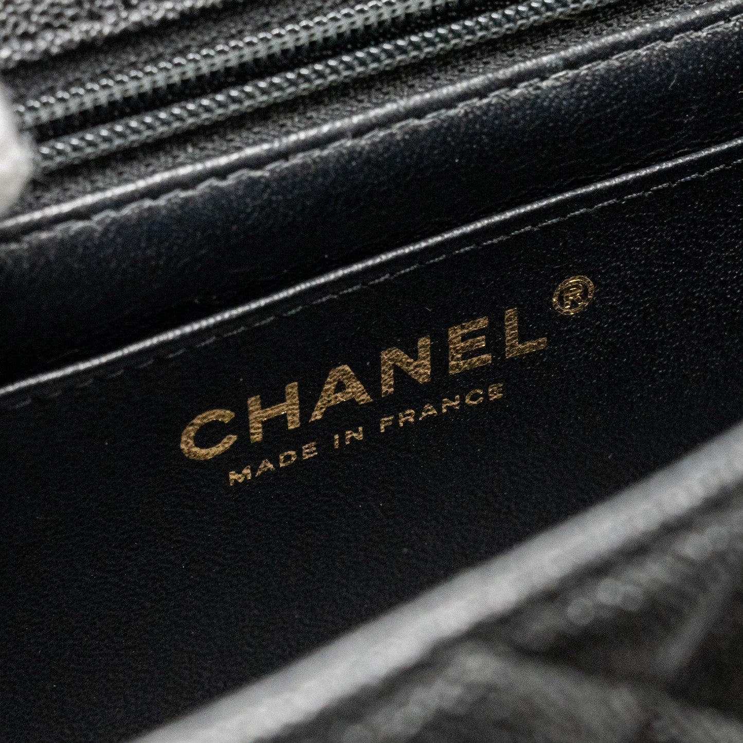 Chanel Top Handle Mini Rectangular Flap Bag Caviar BLACK