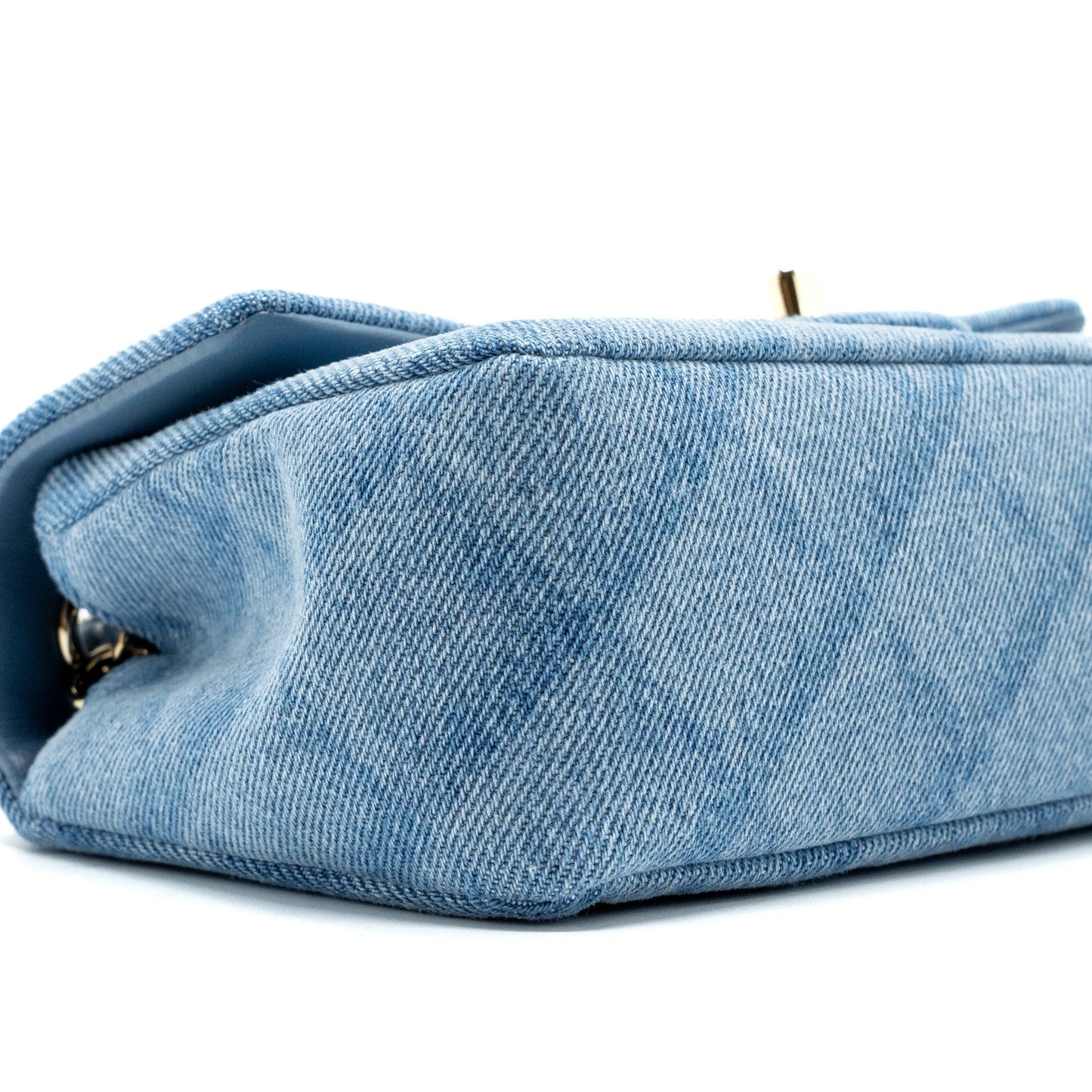 Chanel 22B Mini Rectangular Flap Bag Denim Light Blue L (microchip)