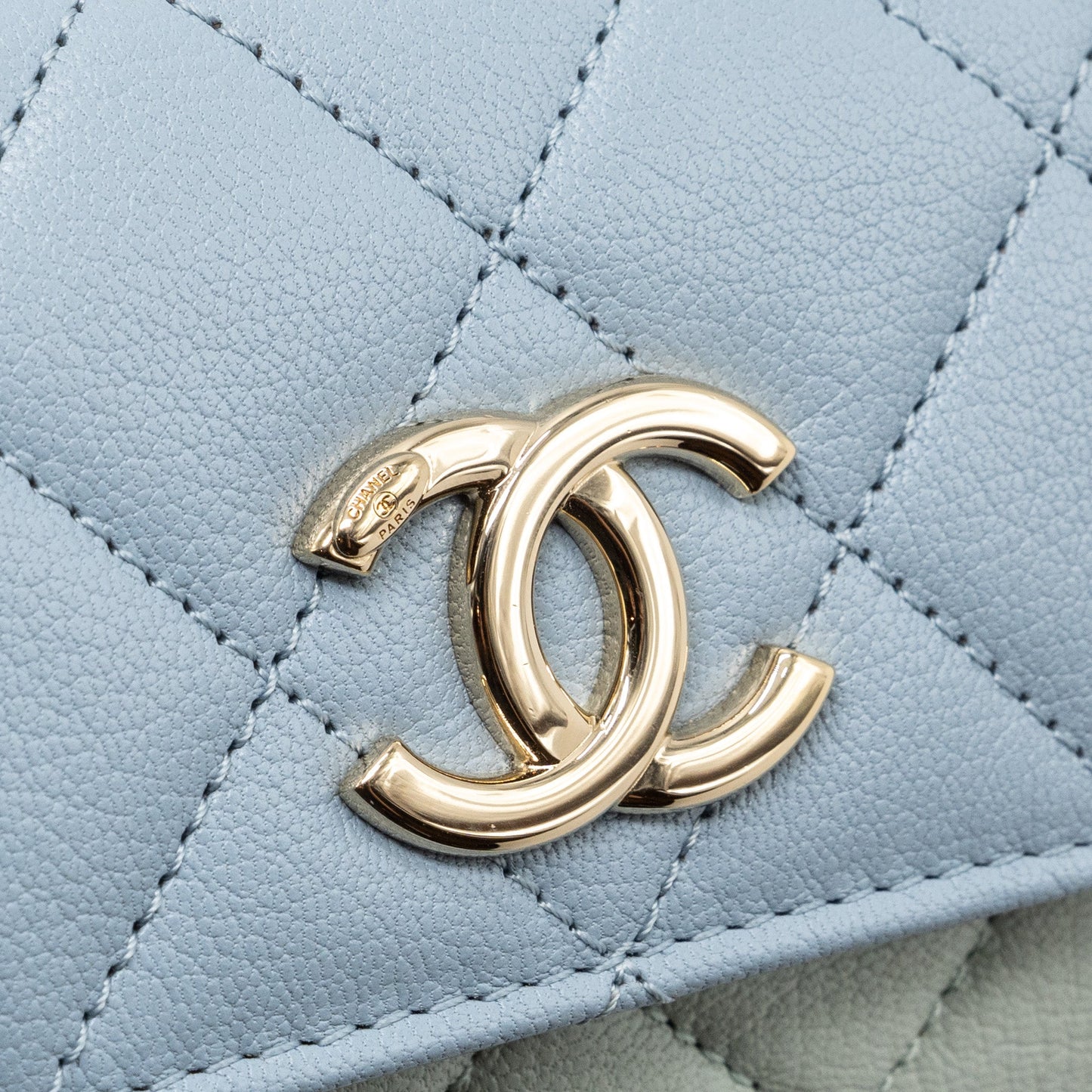Chanel small camera bag goatskin multicolor green / blue / pink L