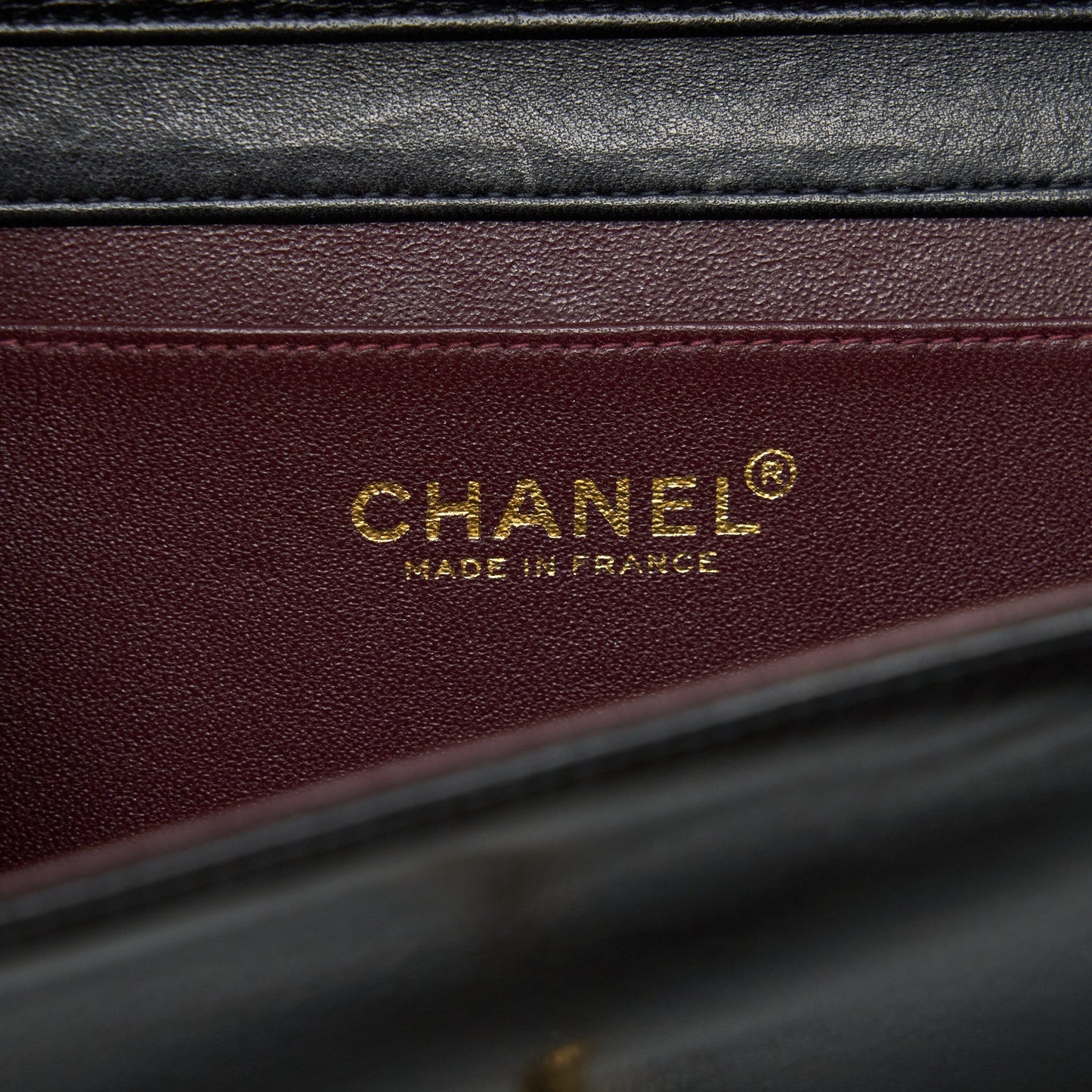 Chanel  Quilted Mini Flap Bag With Chain Lambskin Black