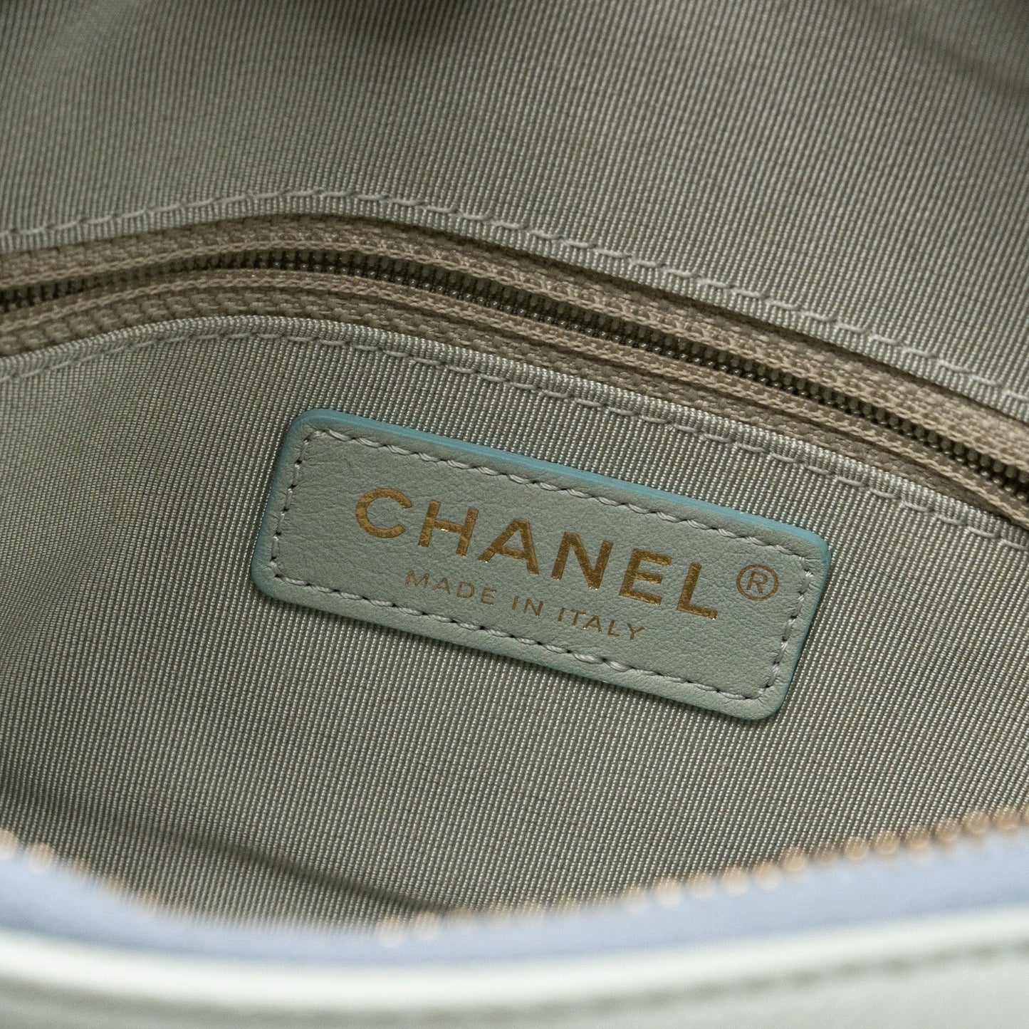 Chanel small camera bag goatskin multicolor green / blue / pink L