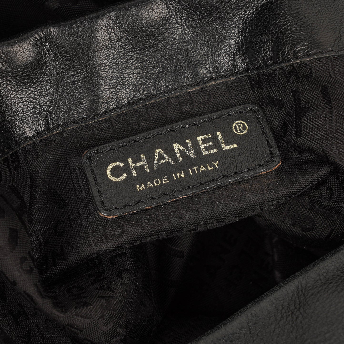 Chanel CC Black Calfskin Bucket Bag