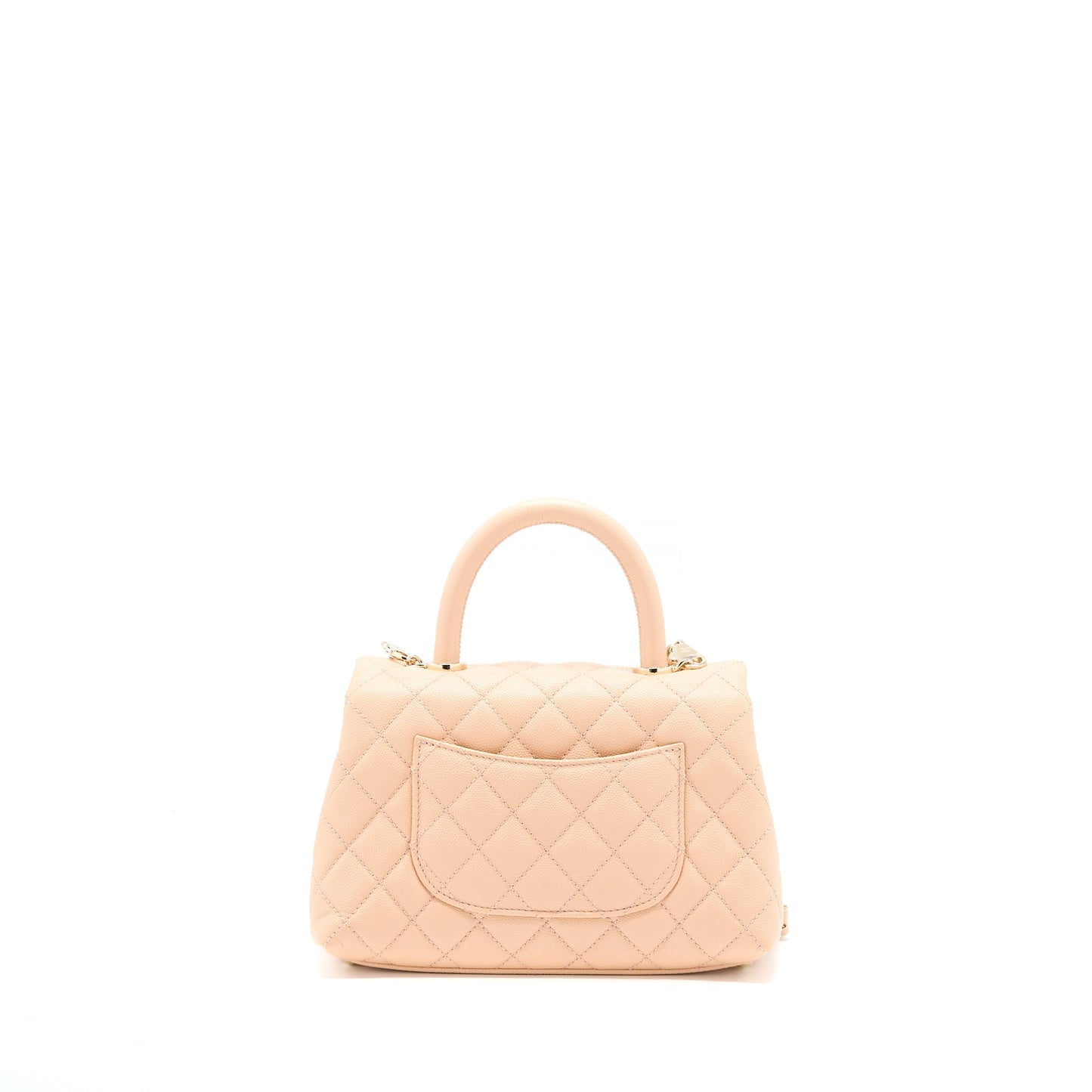 Chanel Small Coco Handle Caviar Light Pink L