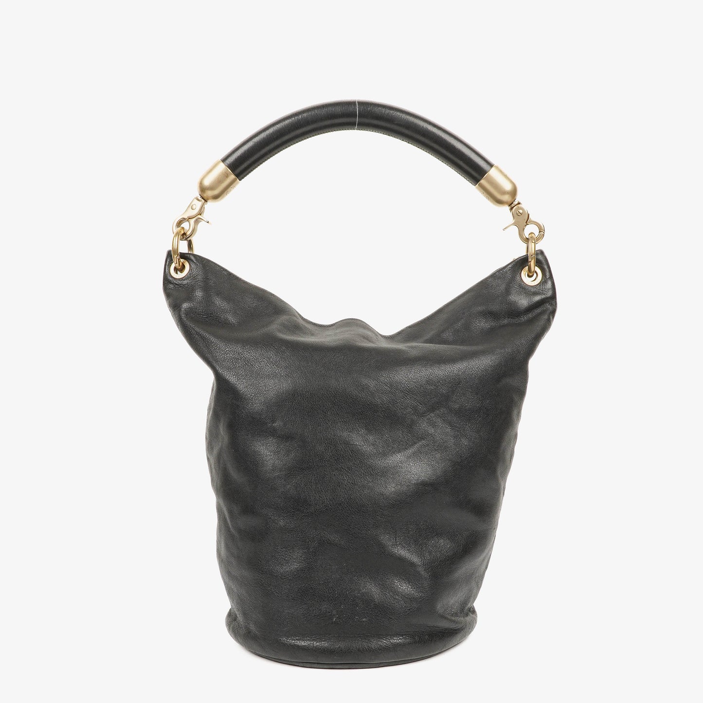 Chanel CC Black Calfskin Bucket Bag