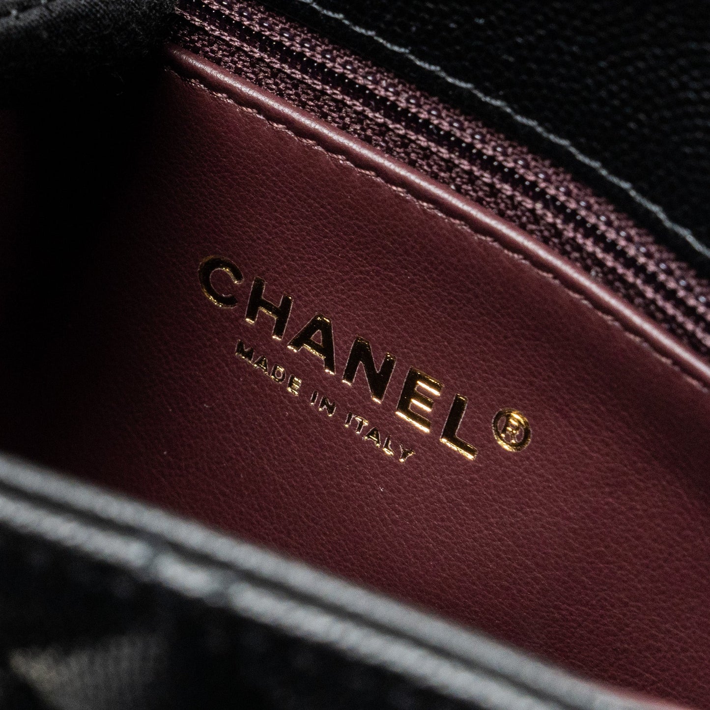 Chanel Small Coco Handle Caviar black L (microchip)