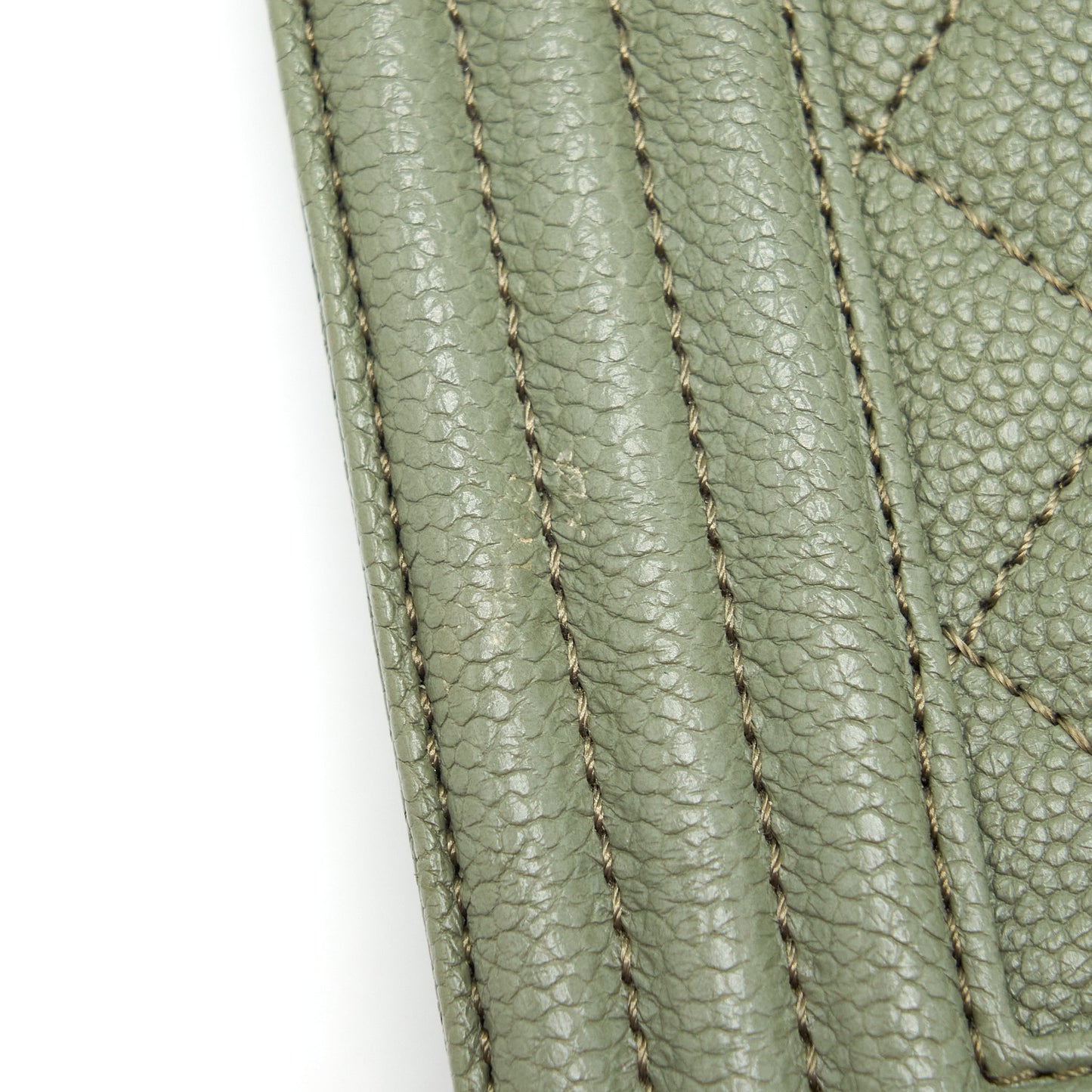Chanel Medium Boy Bag Caviar Light Green L